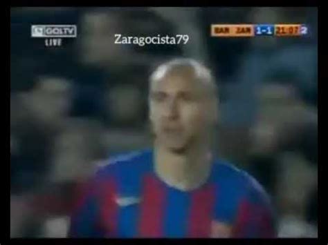 Golazo De Scar Fc Barcelona Vs Real Zaragoza Sonido