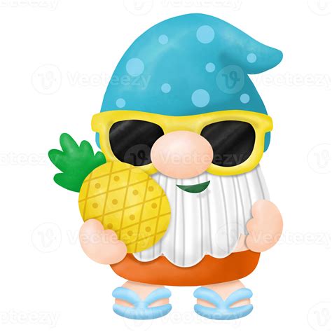 Summer Gnomes Watercolor Clipart Beach Gnomes 9694160 Png