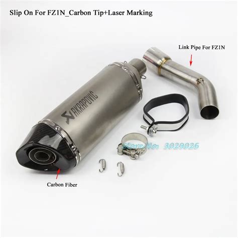 Fz1n Slip On For Yamaha Fz1 Fz1000 Motorcycle Exhaust Muffler Set With