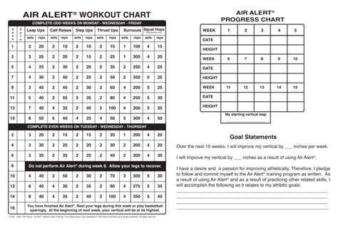 Air Alert Iv Workout Chart Blog Dandk