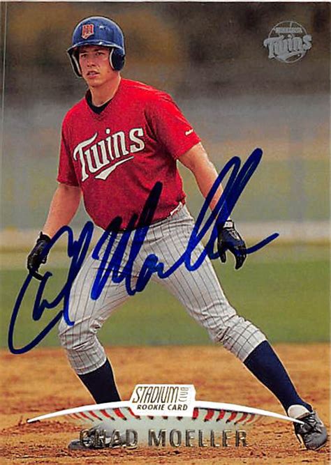 Chad Moeller Autographed Baseball Card Minnesota Twins FT 1999 Topps