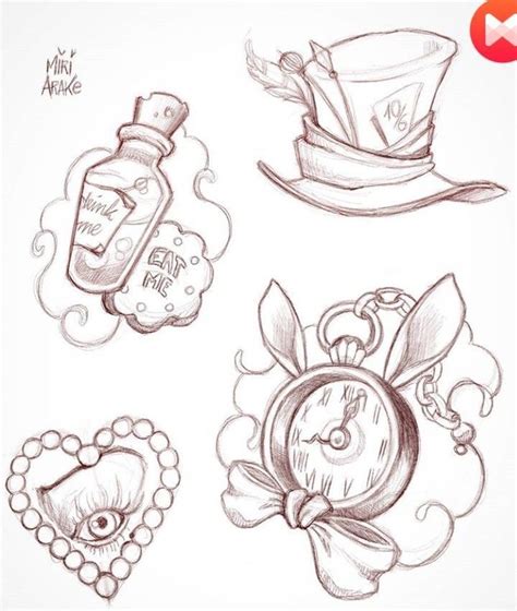 Alice Im Wunderland Tattoo Designs Alice Designs Tattoo Wunderland