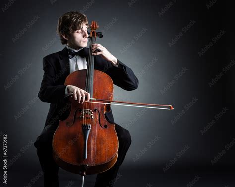 cellist playing classical   cello stock adobe stock