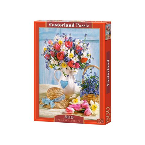 Spring in Flower Pot Puzzle 500 pièces CASTORLAND