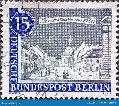 Germany Berlin Circa 1963 This Postage Stamp From Germany Berlin