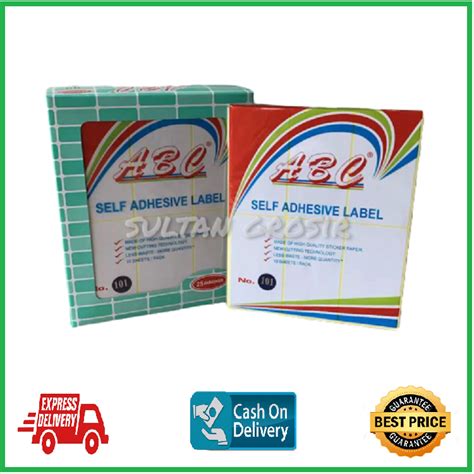 Label Abc Stiker Label Self Adhesive Label Undangan Lazada Indonesia