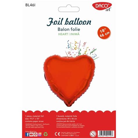 Balon Folie Inima 46 Cm DACO BL46I Libra