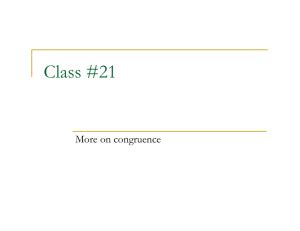 Triangle Congruence By Sss Sas