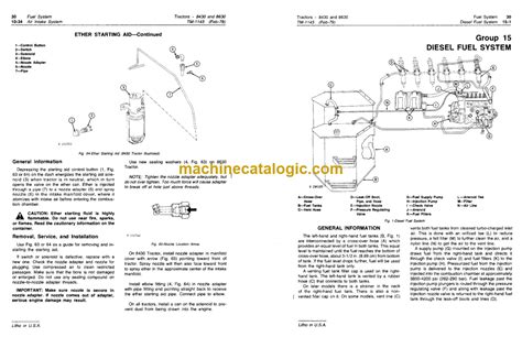 John Deere 8430 And 8630 Tractors Technical Manual Tm1143 Machine