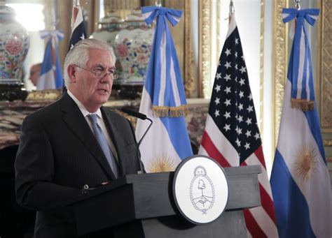 Tillerson Destac El Liderazgo De Argentina En La Regi N Y Que Se