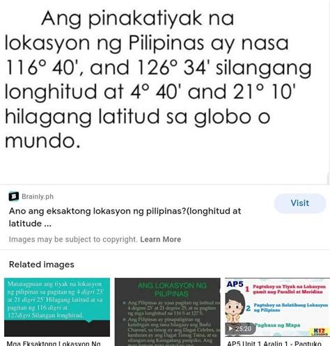 Ano Ang Tiyak Na Lokasyon Ng Pilipinas Brainlyph