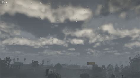 GTA5 Rain With Volumetric Clouds New Rain Drop Shader YouTube