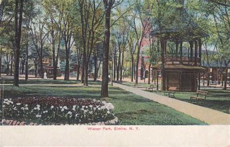 Gazebo At Wisner Park Elmira Ny New York Pm 1911 Db Ebay