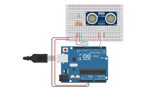 Circuit Design Sensor Distancia Rgb Tinkercad