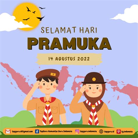 Selamat Hari Pramuka 2022 Satyaku Kudarmakan Darma Kubaktikan Salam