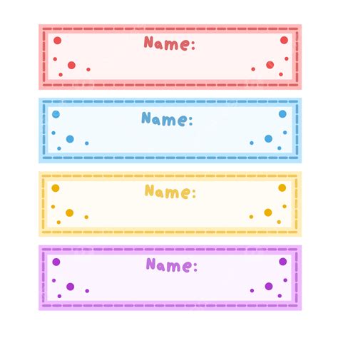 Cute Name Tag Hd Transparent Cute Illustration Rectangle Name Tag