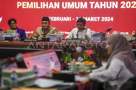 Rekapitulasi Suara Luar Negeri Tingkat Nasional Antara Foto