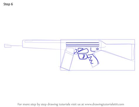 How To Draw Ar33 Assault Rifle From Rainbow Six Siege Rainbow Six