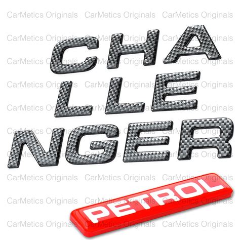 Buy Carmetics Challenger 3d Letters For All Cars Hatch Back Sedans Mpvs Suvs Bonnet And