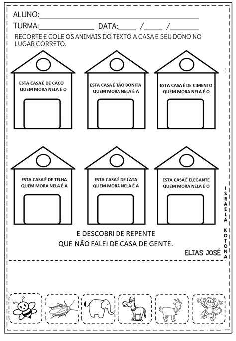 Atividade Sobre A Casa E Seu Dono Image To U