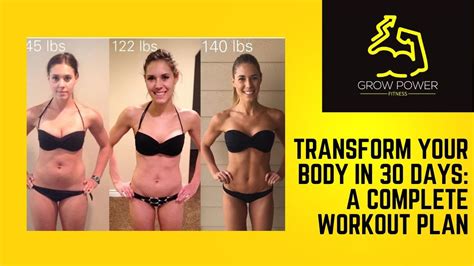 Transform Your Body In 30 Days A Complete Workout Plan Youtube