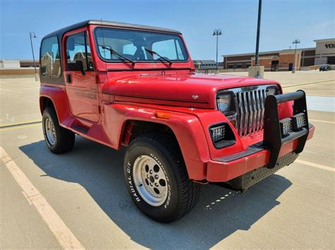 1991 Jeep Wrangler Renegade Red 4x4 For Sale Jeep Wrangler 1991 For