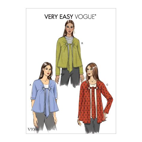 Vogue Patterns Sewing Pattern Misses Jacket Xs S M L Xl