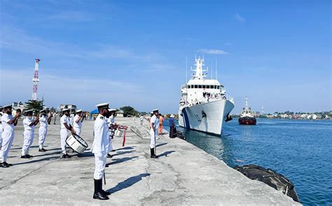 Indian Coast Guard Ships Visit Galle And Colombo The Island