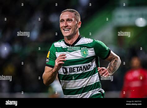 Nuno Santos Of Sporting CP Celebrates A Goal During The Liga Portugal