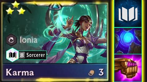 How Broken Is 8 Sorcerer Karma ⭐⭐⭐ 3 Star Tft Set 9 Youtube