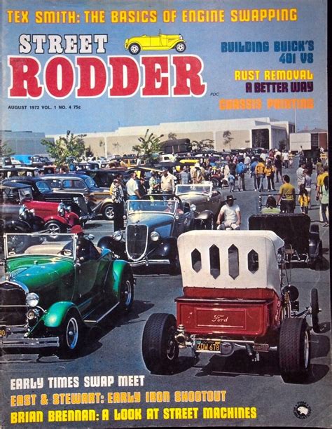 STREET RODDER MAGAZINE AUGUST 1972 VOLUME 1 NO 4 EBay