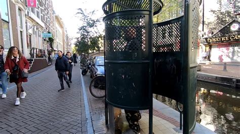 Amsterdam Street Urinals Red Light District Netherlands YouTube