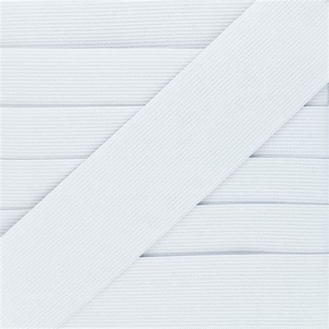 1 paquet élastique 4 cm de large ceinture plat blanc pour pantalon