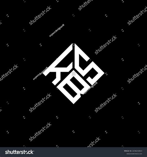 Kbs Letter Logo Design On Black Stock Vector (Royalty Free) 2236232813 ...