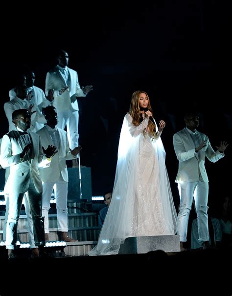 Beyonce Performance Outfit At The Grammy Awards 2015 Popsugar Fashion