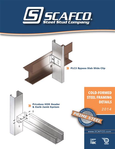 Steel Framing Standards and CAD Details - SCAFCO Steel Stud Company