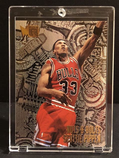 Scottie Pippen Fleer Metal Basketball Nuts Bolts Card