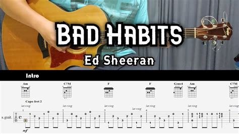 Ed Sheeran Bad Habits Chords