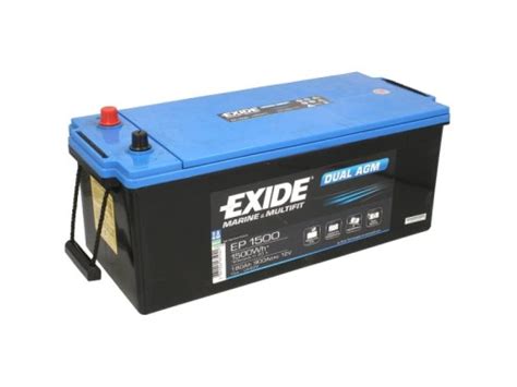 Akumulator Exide Marine Dual AGM 180 Ah EP1500 Zumarine