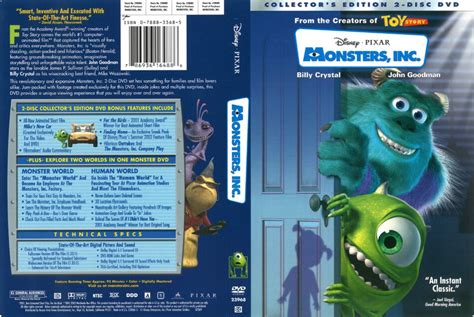 Gallo Miserable Masaje monsters inc dvd cover Evento estar impresionado ...