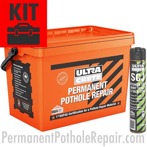 Pothole Repair Kit 3mm : Permanent Pothole Repair