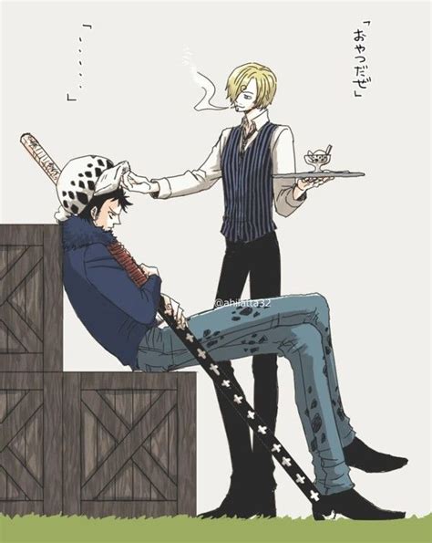 Law X Sanji Lawsan Ship One Piece Love Trafalgar Law X Vinsmoke Sanji One Piece Comic Cute