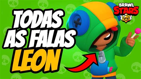 Todas As Falas Do Brawler Leon Do Brawl Stars Youtube