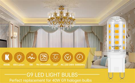 Wowatt G Led Light Bulbs W Natural White K Lm Equivalent