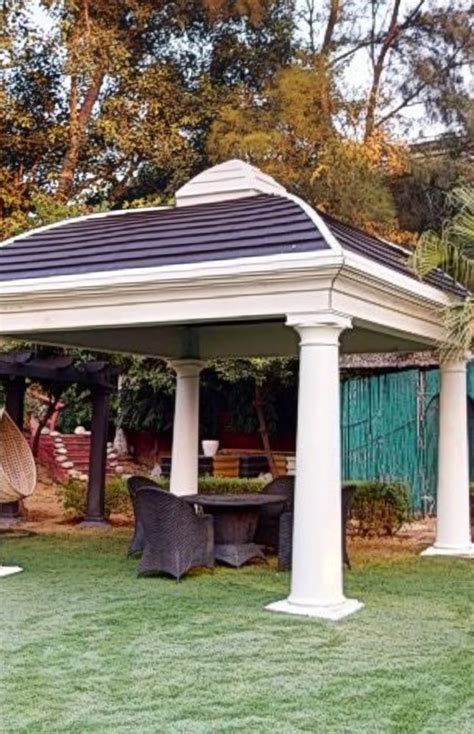 White Grc Frp Gazebo And Pergola At Best Price In Sonipat ID 22959247833