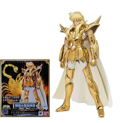 Original Saint Seiya Pano Mito Ex Oce Scorpio Milo Action Figure Modelo