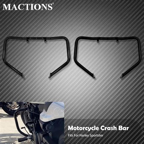 Motorcycle Gloss Black Matte Black Front Engine Guard Highway Crash Bar