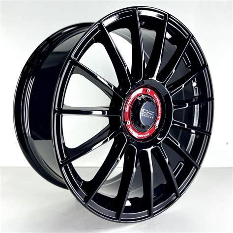 JOGO DE RODAS ZEUS OZ RACING SUPERTURISMO LM ARO 19X8 5 PRETO BRILHANTE