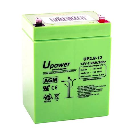 U Power UP2 9 12 Batería 12V 2 9Ah plomo AGM recargable para UPS