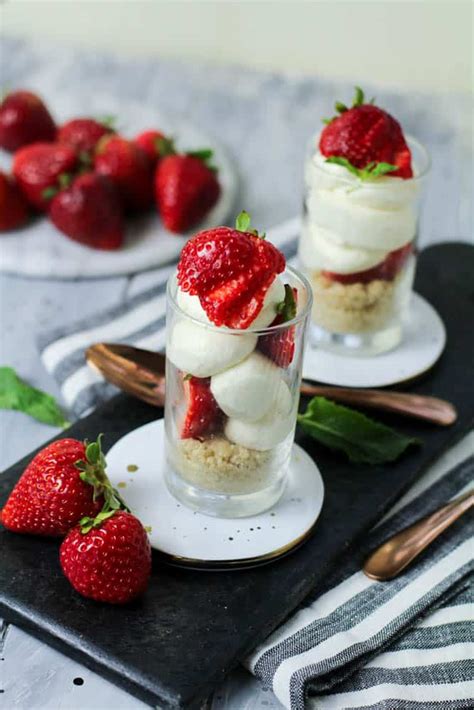 Keto No Bake Strawberry Cheesecake Parfait Recipe ISaveA2Z